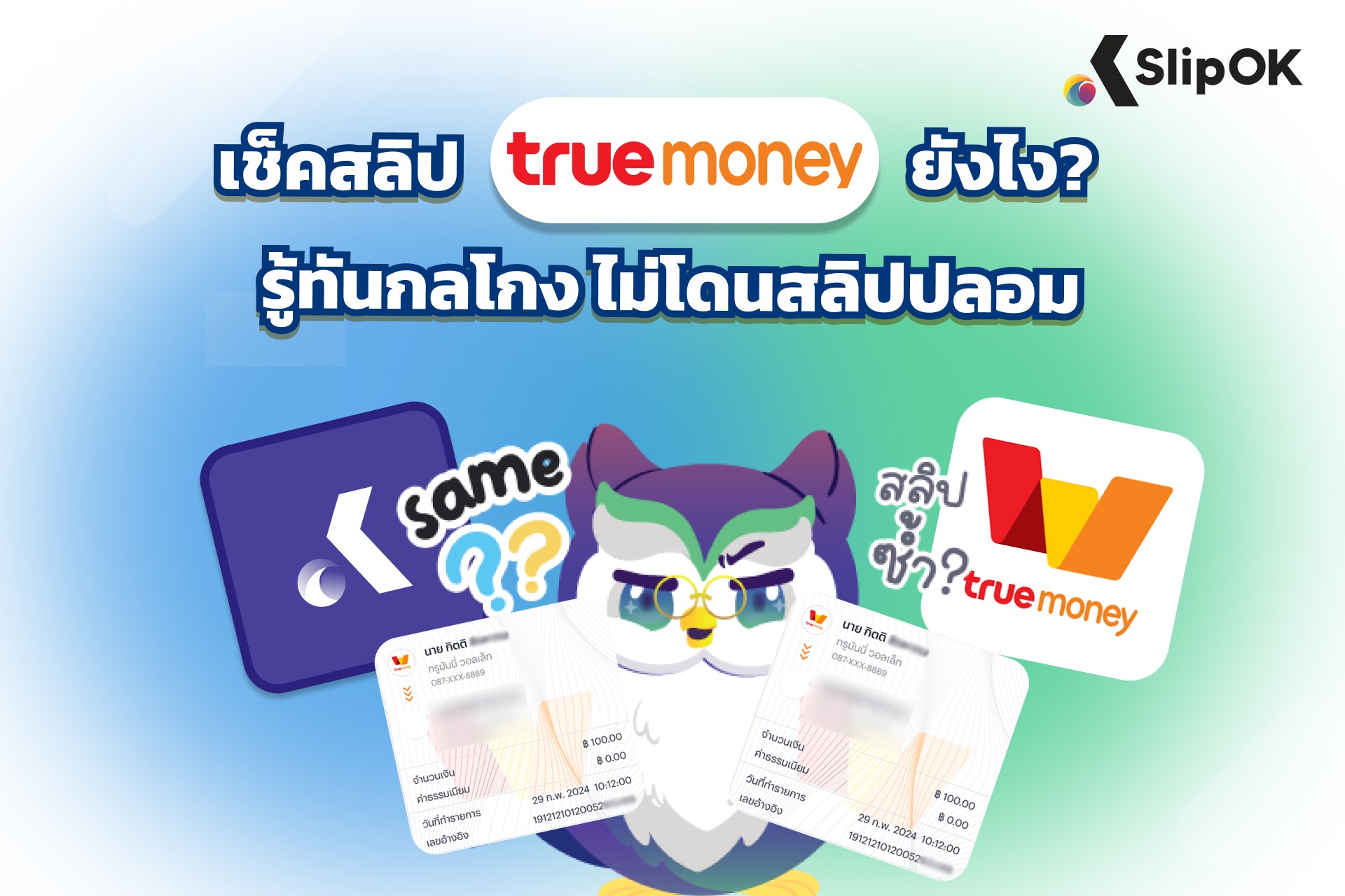 เช็คสลิป True Wallet ยังไง? รู้ทันกลโกง ไม่โดนสลิปปลอม