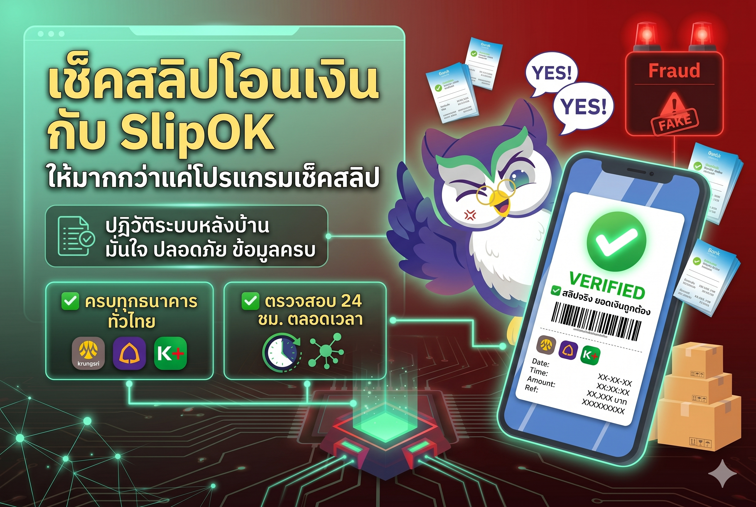 เช็คสลิปโอนเงิน กับ SlipOK ให้มากกว่าแค่โปรแกรมเช็คสลิป